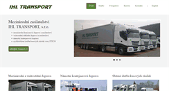 Desktop Screenshot of ihl-transport.cz