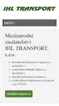 Mobile Screenshot of ihl-transport.cz