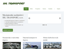 Tablet Screenshot of ihl-transport.cz